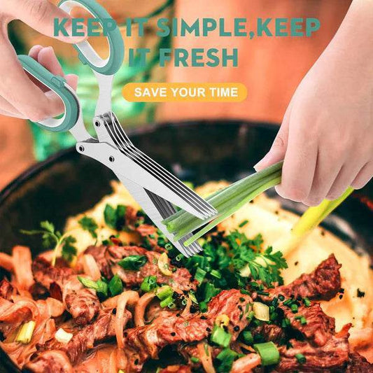 5-Blade Herb Scissor - The Gadgez