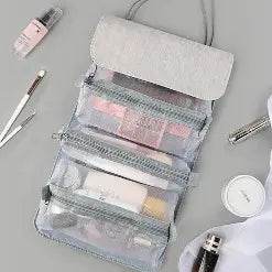 Detachable Make-Up Bag Foldable Inner Zipper Cosmetic Pack - The Gadgez