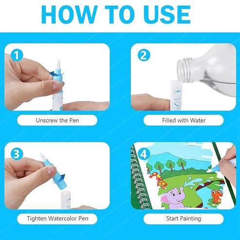 Magic Water Painting Book - The Gadgez