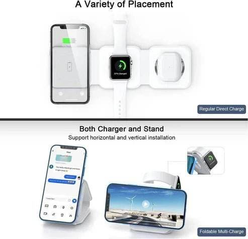 3-in-1 Wireless Charging Pad - The Gadgez