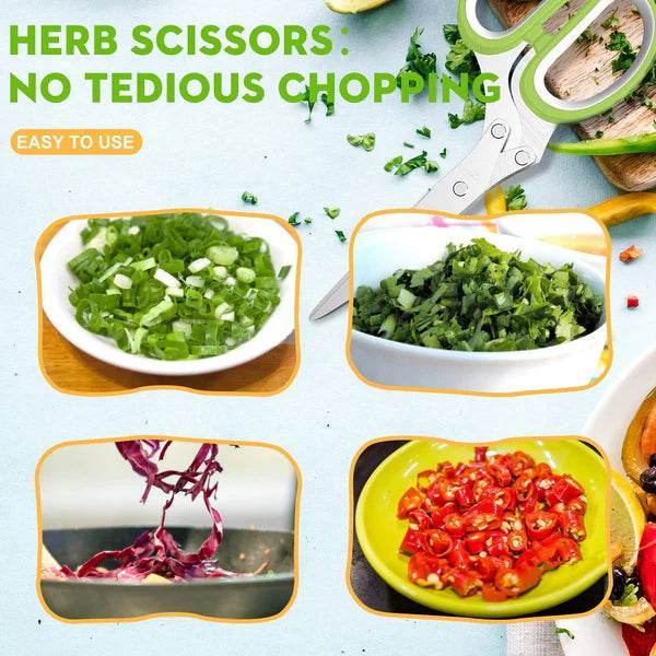 5-Blade Herb Scissor - The Gadgez