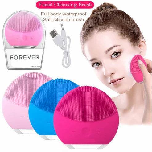 FOREVER - Electric Silicone Facial Cleansing Brush - The Gadgez