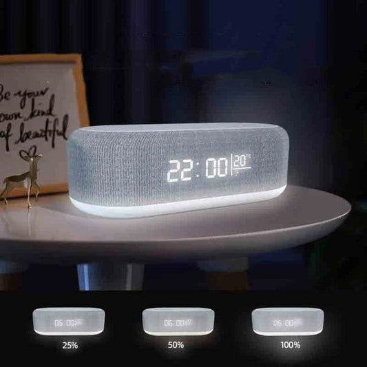 Four-in-one Small Night Lamp Alarm Clock Wireless Charger - The Gadgez