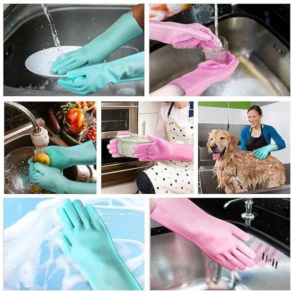 Silicone Cleaning Gloves - The Gadgez
