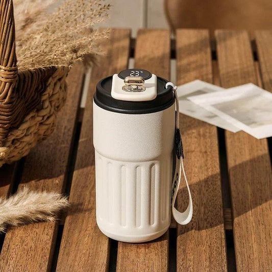 Smart Digital Thermal Bottle Portable Coffee Mug - The Gadgez