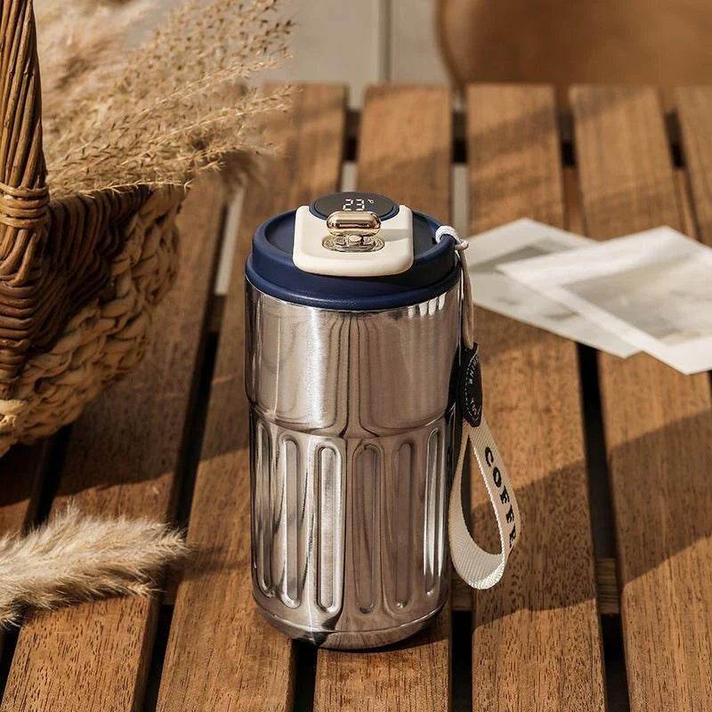 Smart Digital Thermal Bottle Portable Coffee Mug - The Gadgez